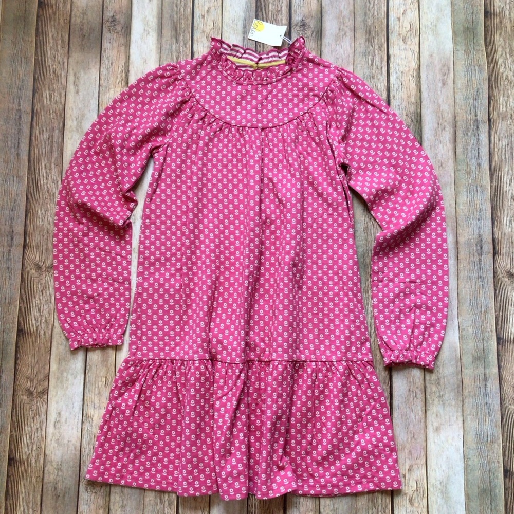 NWT Mini Boden Floral Tiered Dress 11/12